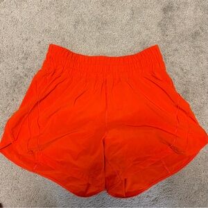 Lululemon Track That Short 5” in Solar Orange size 8. Like new